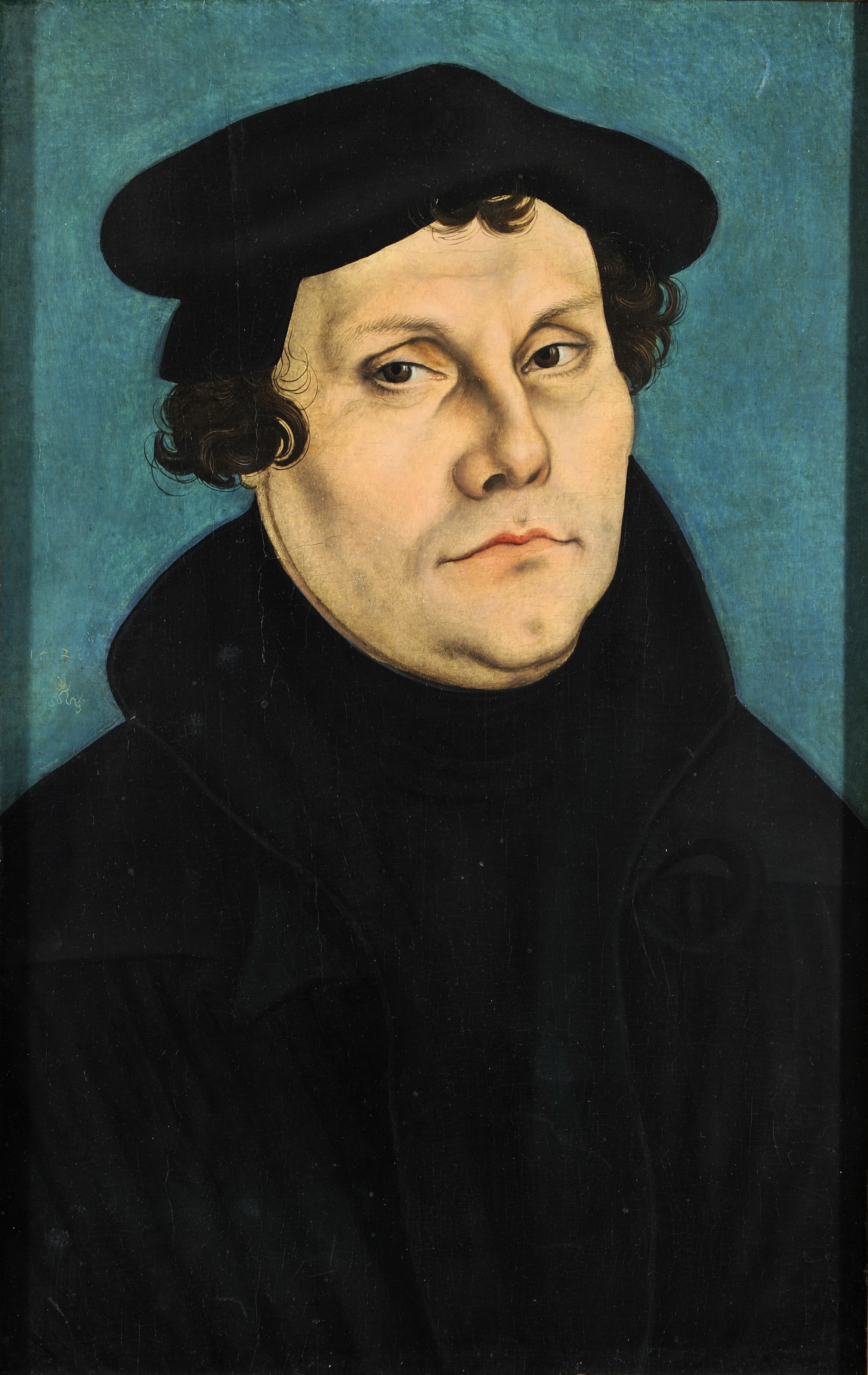 Martin Luther, portrait par Lucas Cranach l'Ancien, 1528
