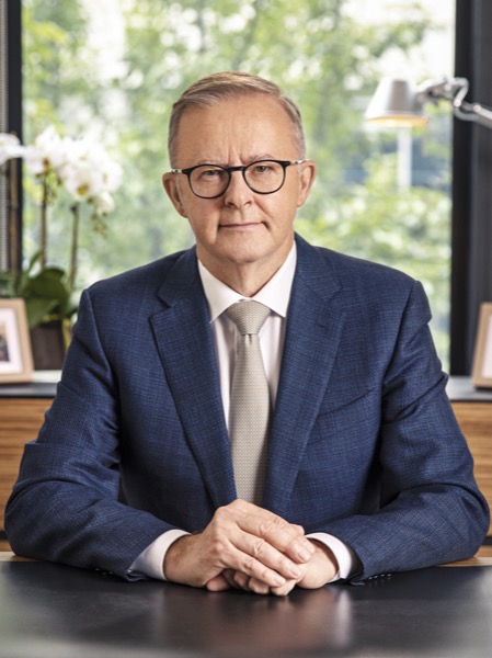 Anthony Albanese, Premier ministre australien.