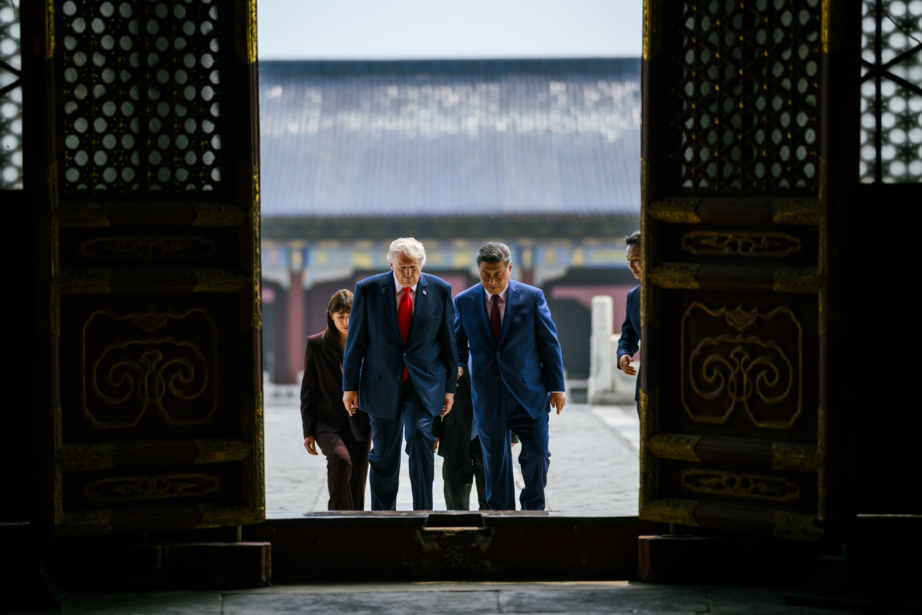Donald Trump et Xi Jinping au Temple du Ciel, P&eacute;kin, 14 mai 2026